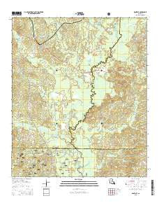Danville Louisiana Current topographic map, 1:24000 scale, 7.5 X 7.5 Minute, Year 2015