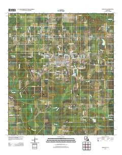 DeQuincy Louisiana Historical topographic map, 1:24000 scale, 7.5 X 7.5 Minute, Year 2012