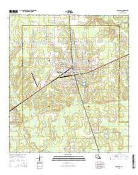 DeQuincy Louisiana Current topographic map, 1:24000 scale, 7.5 X 7.5 Minute, Year 2015