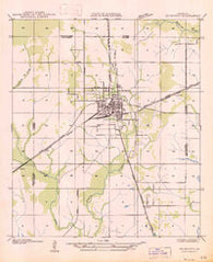 DeQuincy Louisiana Historical topographic map, 1:31680 scale, 7.5 X 7.5 Minute, Year 1947