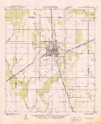 DeQuincy Louisiana Historical topographic map, 1:31680 scale, 7.5 X 7.5 Minute, Year 1947
