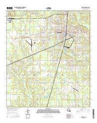 DeRidder Louisiana Current topographic map, 1:24000 scale, 7.5 X 7.5 Minute, Year 2015
