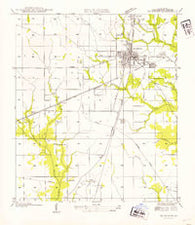 DeRidder Louisiana Historical topographic map, 1:31680 scale, 7.5 X 7.5 Minute, Year 1954
