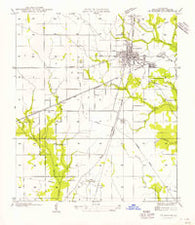 DeRidder Louisiana Historical topographic map, 1:31680 scale, 7.5 X 7.5 Minute, Year 1956