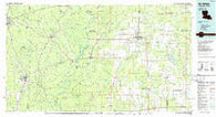 DeRidder Louisiana Historical topographic map, 1:100000 scale, 30 X 60 Minute, Year 1986