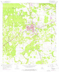 De Quincy Louisiana Historical topographic map, 1:24000 scale, 7.5 X 7.5 Minute, Year 1956