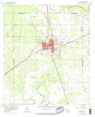 De Quincy Louisiana Historical topographic map, 1:24000 scale, 7.5 X 7.5 Minute, Year 1956