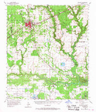 De Quincy Louisiana Historical topographic map, 1:62500 scale, 15 X 15 Minute, Year 1956