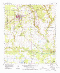 De Quincy Louisiana Historical topographic map, 1:62500 scale, 15 X 15 Minute, Year 1956