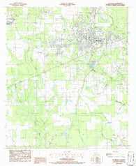 De Ridder Louisiana Historical topographic map, 1:24000 scale, 7.5 X 7.5 Minute, Year 1986