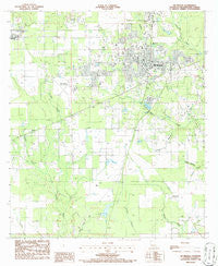 De Ridder Louisiana Historical topographic map, 1:24000 scale, 7.5 X 7.5 Minute, Year 1986