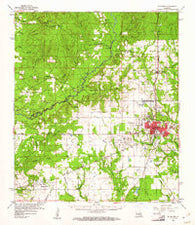 De Ridder Louisiana Historical topographic map, 1:62500 scale, 15 X 15 Minute, Year 1960