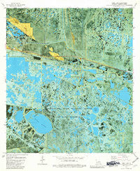 Deep Lake Louisiana Historical topographic map, 1:24000 scale, 7.5 X 7.5 Minute, Year 1979