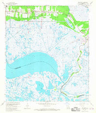 Delacroix Louisiana Historical topographic map, 1:24000 scale, 7.5 X 7.5 Minute, Year 1967