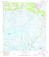 Delacroix Louisiana Historical topographic map, 1:24000 scale, 7.5 X 7.5 Minute, Year 1967