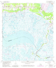 Delacroix Louisiana Historical topographic map, 1:24000 scale, 7.5 X 7.5 Minute, Year 1967