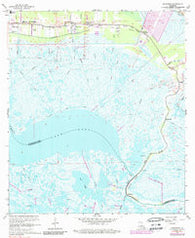 Delacroix Louisiana Historical topographic map, 1:24000 scale, 7.5 X 7.5 Minute, Year 1967