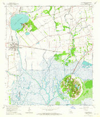 Delcambre Louisiana Historical topographic map, 1:24000 scale, 7.5 X 7.5 Minute, Year 1963
