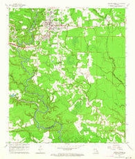 Denham Springs Louisiana Historical topographic map, 1:24000 scale, 7.5 X 7.5 Minute, Year 1963