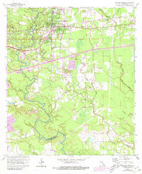 Denham Springs Louisiana Historical topographic map, 1:24000 scale, 7.5 X 7.5 Minute, Year 1963