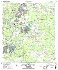 Denham Springs Louisiana Historical topographic map, 1:24000 scale, 7.5 X 7.5 Minute, Year 1991