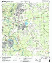 Denham Springs Louisiana Historical topographic map, 1:24000 scale, 7.5 X 7.5 Minute, Year 1995