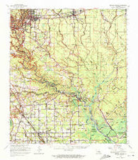 Denham Springs Louisiana Historical topographic map, 1:62500 scale, 15 X 15 Minute, Year 1963