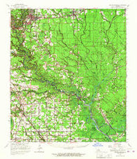 Denham Springs Louisiana Historical topographic map, 1:62500 scale, 15 X 15 Minute, Year 1963