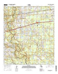 Denham Springs Louisiana Current topographic map, 1:24000 scale, 7.5 X 7.5 Minute, Year 2015
