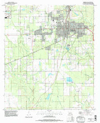 Deridder Louisiana Historical topographic map, 1:24000 scale, 7.5 X 7.5 Minute, Year 1984