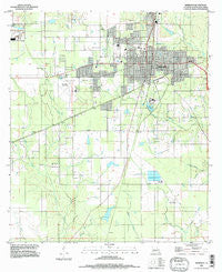 Deridder Louisiana Historical topographic map, 1:24000 scale, 7.5 X 7.5 Minute, Year 1984