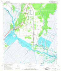 Des Allemands Louisiana Historical topographic map, 1:24000 scale, 7.5 X 7.5 Minute, Year 1967