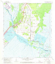 Des Allemands Louisiana Historical topographic map, 1:24000 scale, 7.5 X 7.5 Minute, Year 1967
