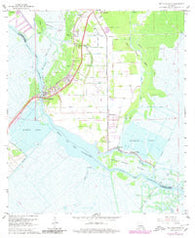 Des Allemands Louisiana Historical topographic map, 1:24000 scale, 7.5 X 7.5 Minute, Year 1967