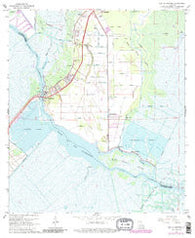 Des Allemands Louisiana Historical topographic map, 1:24000 scale, 7.5 X 7.5 Minute, Year 1967