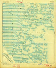 Dime Louisiana Historical topographic map, 1:62500 scale, 15 X 15 Minute, Year 1893