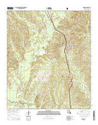 Dodson Louisiana Current topographic map, 1:24000 scale, 7.5 X 7.5 Minute, Year 2015