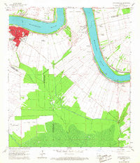 Donaldsonville Louisiana Historical topographic map, 1:24000 scale, 7.5 X 7.5 Minute, Year 1962