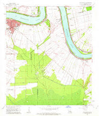 Donaldsonville Louisiana Historical topographic map, 1:24000 scale, 7.5 X 7.5 Minute, Year 1962
