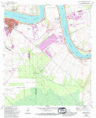 Donaldsonville Louisiana Historical topographic map, 1:24000 scale, 7.5 X 7.5 Minute, Year 1962