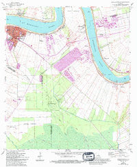 Donaldsonville Louisiana Historical topographic map, 1:24000 scale, 7.5 X 7.5 Minute, Year 1962