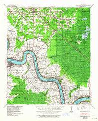Donaldsonville Louisiana Historical topographic map, 1:62500 scale, 15 X 15 Minute, Year 1939