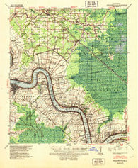 Donaldsonville Louisiana Historical topographic map, 1:62500 scale, 15 X 15 Minute, Year 1939