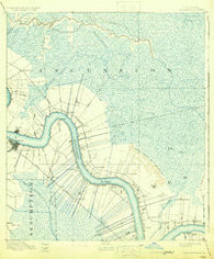 Donaldsonville Louisiana Historical topographic map, 1:62500 scale, 15 X 15 Minute, Year 1892