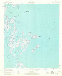 Door Point Louisiana Historical topographic map, 1:24000 scale, 7.5 X 7.5 Minute, Year 1955