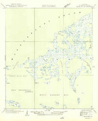 Drum Bay Louisiana Historical topographic map, 1:31680 scale, 7.5 X 7.5 Minute, Year 1949