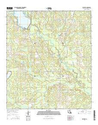 Dry Creek Louisiana Current topographic map, 1:24000 scale, 7.5 X 7.5 Minute, Year 2015