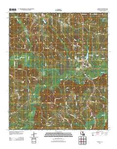 Dubach Louisiana Historical topographic map, 1:24000 scale, 7.5 X 7.5 Minute, Year 2012