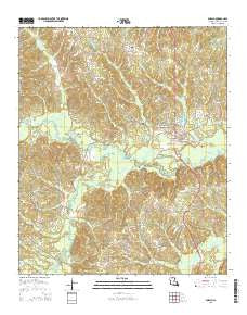 Dubach Louisiana Current topographic map, 1:24000 scale, 7.5 X 7.5 Minute, Year 2015