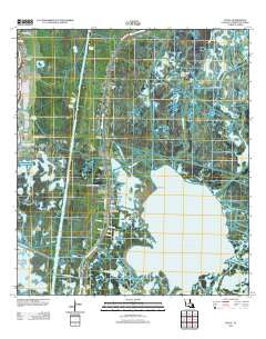 Dulac Louisiana Historical topographic map, 1:24000 scale, 7.5 X 7.5 Minute, Year 2012